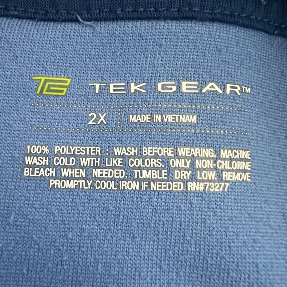 Tek Gear Womens Fleece Sweatshirt Tunic Top Funnel Neck Long Sleeve Pullover 2X - Picture 7 of 7